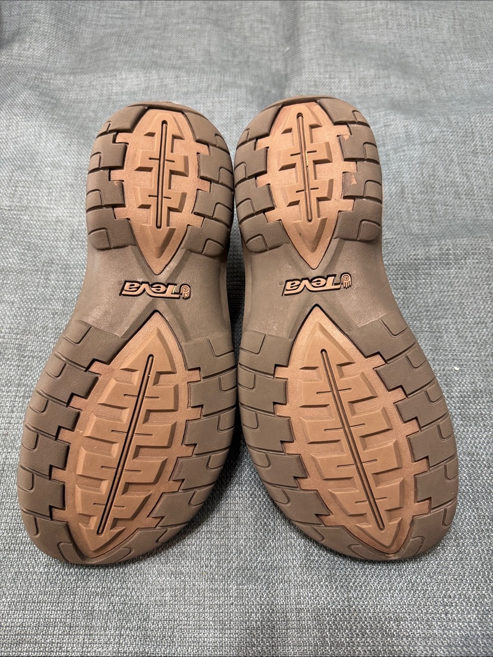 Teva Tanza Trail Hiking Sandals Men's Size 10.5 Brown Outdoor Spider Rubber 4141 - Picture 4 of 12